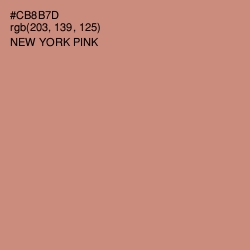 #CB8B7D - New York Pink Color Image